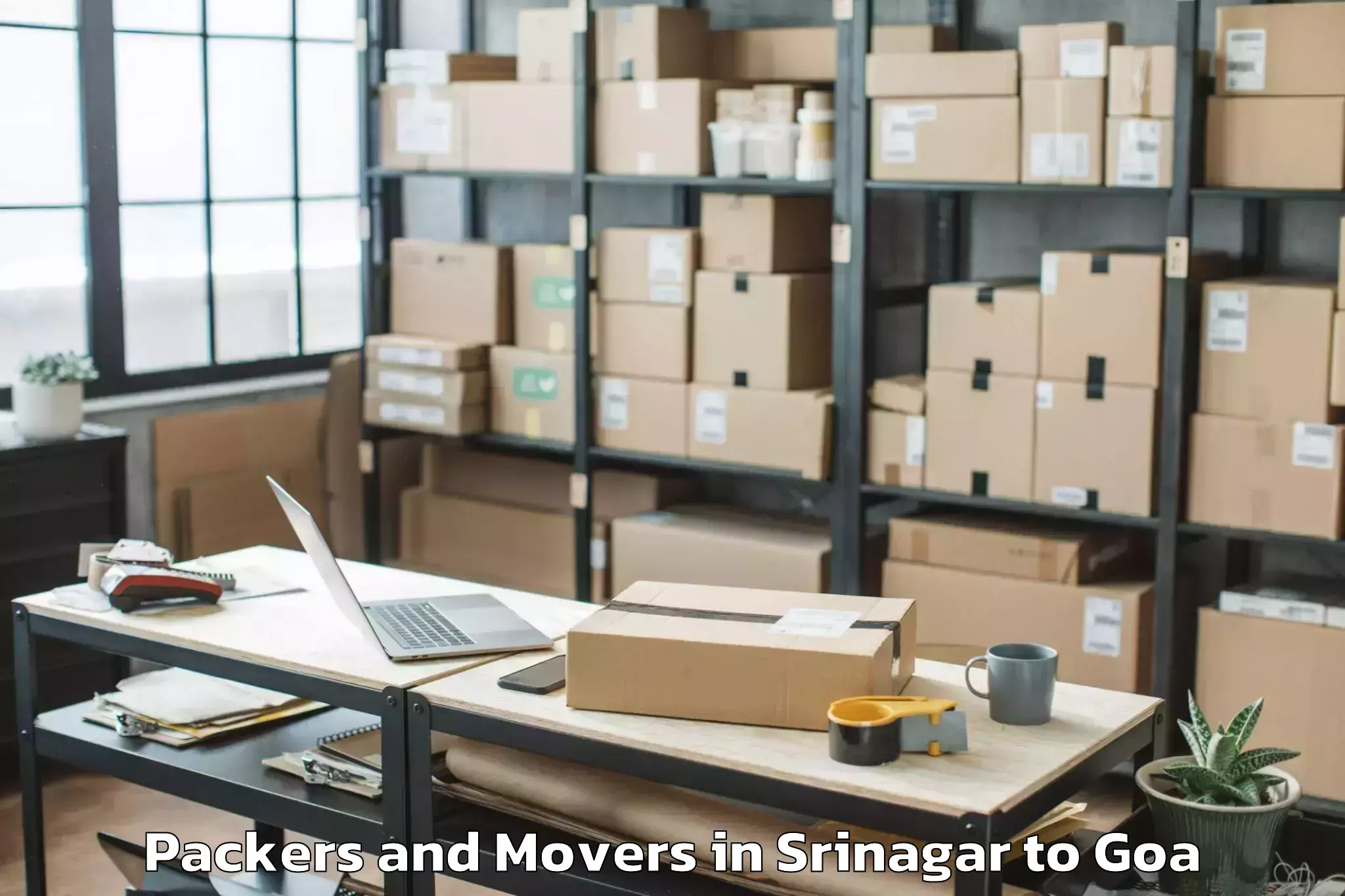 Trusted Srinagar to Mapusa Packers And Movers